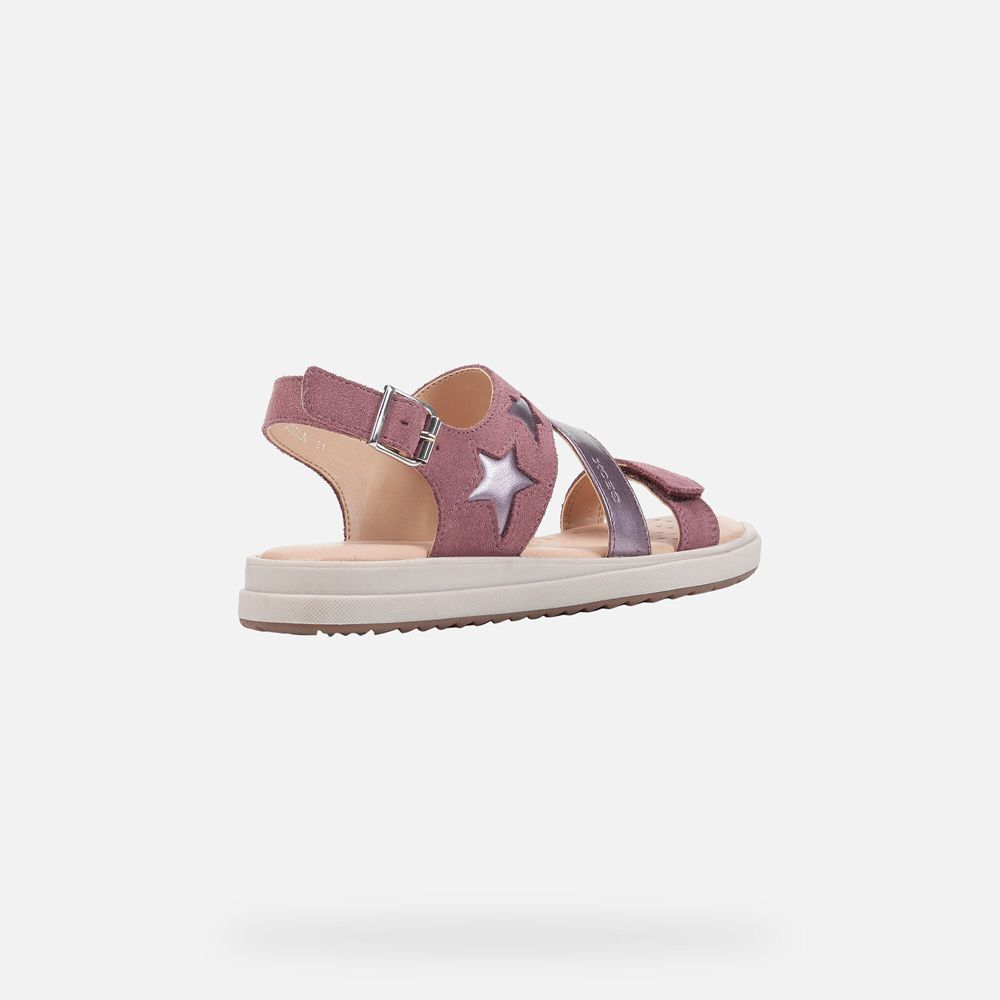 Sandalias Geox Menina Rosa - Rebecca - CWBEM5921